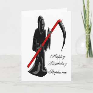 Carte Grim Reaper Ajouter Un Nom Anniversaire