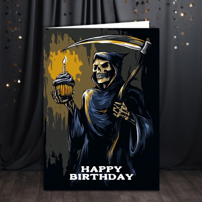 Carte Grim Reaper Birthday (Créateur téléchargé)