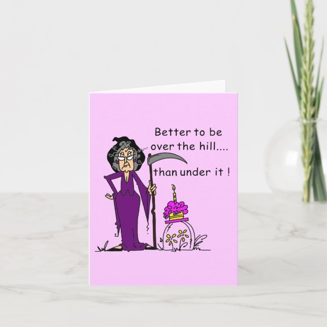 Carte Grim Reaper Humour d'anniversaire (Devant)