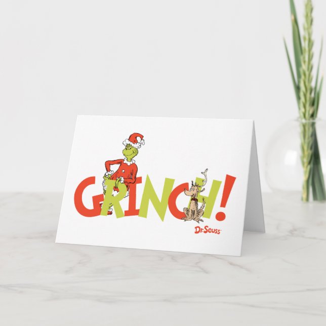Carte Grinch ! Logo du personnage Graphique (Devant)