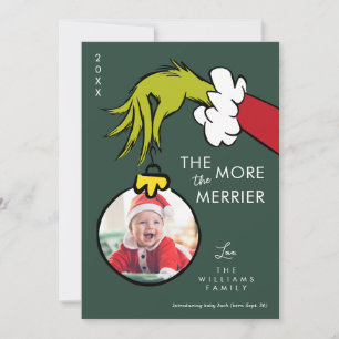 Carte Grinch The More the Merrier New Baby - Photo