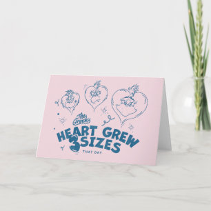 Carte Grinch's Heart Grew 3 Tailles