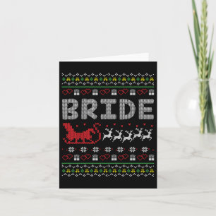 Carte Groom Bride Noël Noël Noël Noël Noël Vilain Couple