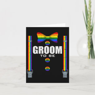 Carte Groom To Be Gay Lgbtq Pride Rainbow Flag Mariage B