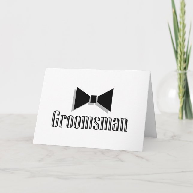 Carte Groomsman (Devant)