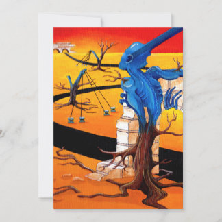 Carte "Groove Warrior" Oeuvre originale de R.A.Brown