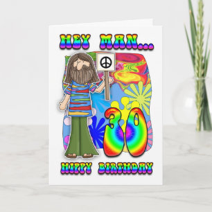 Carte Groovy 30th Birthday