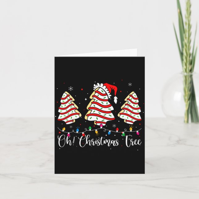 Carte Groovy Oh Christmas Tree Cakes Debbie Becky Jen Ca (Devant)