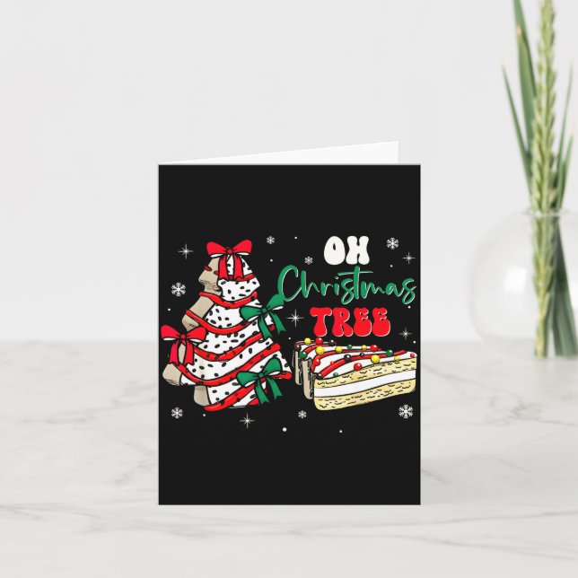 Carte Groovy Oh Christmas Tree Cakes Debbie Becky Jen Ca (Devant)