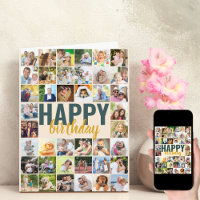Gros Collage Photo 40 Photo Anniversaire Personnal