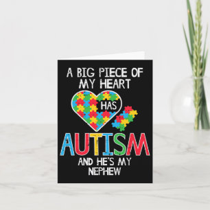 Carte Gros Morceau De Mon Coeur A Autisme Nephew Sensibi