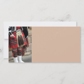 Carte Gros plan écossais, cadeau écossais traditionnel