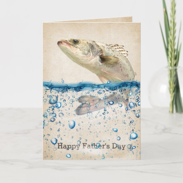 Carte Gros poissons dans la Fête des pères d'eau (Devant)