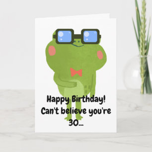 Carte Grosse drôle Fils blanc 30e anniversaire