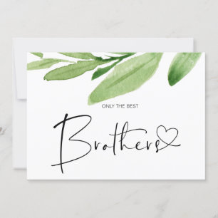 Carte Grossesse Révéler Frère Nouveau bébé Vert