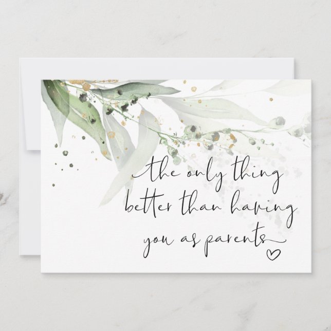 Carte Grossesse Révéler grand-parents Nous avons un bébé (Devant)