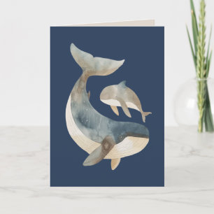 Carte Grotte mignonne Grosse soeur Marine Bleu Joyeux an