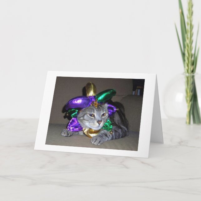 CARTE **GROUPE CHAT** VEUT DIRE HEUREUX ST PATRICK'S DAY (Devant)