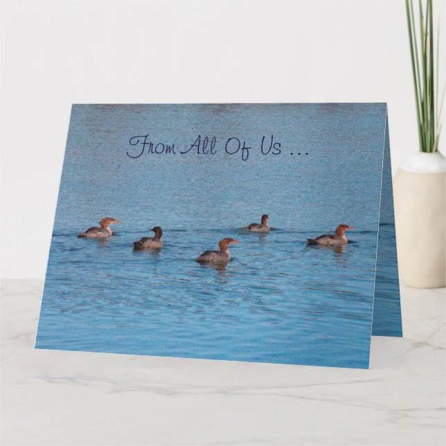 Carte Groupe De Canards (Devant)