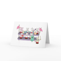 Groupe de chats à tête oscillante