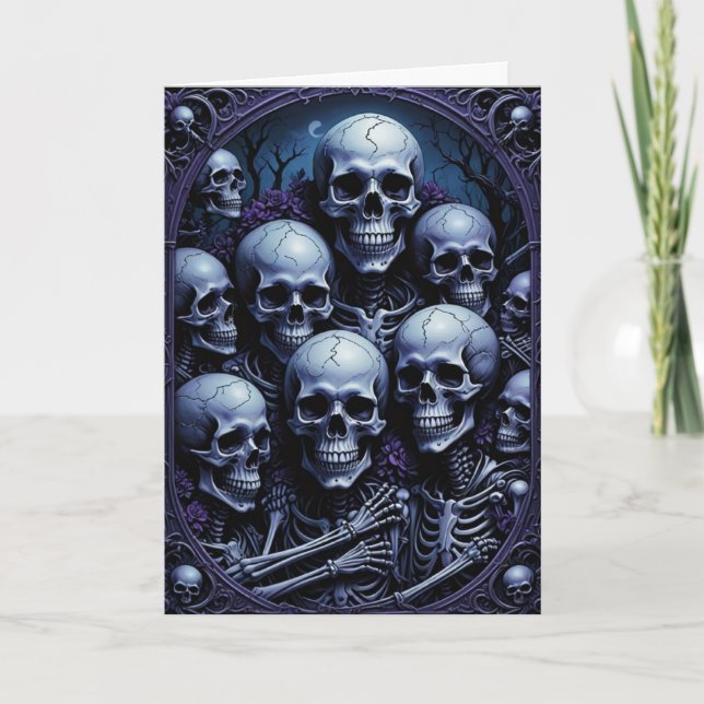 Carte Groupe Selfie Halloween (Devant)