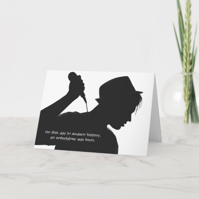 Carte Groupe Vocalist Front d'Entertainer Birthday (Devant)