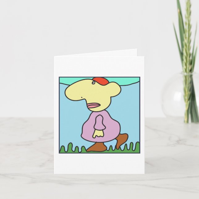 Carte Grumpy Goes Walking Card de Denis Gaston Art (Devant)