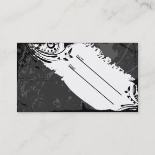 carte grunge noire et blanche de rendez-vous