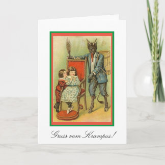 Carte Gruss vom Krampus ! Noël européen traditionnel