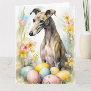 Carte Gryhound aux oeufs de Pâques