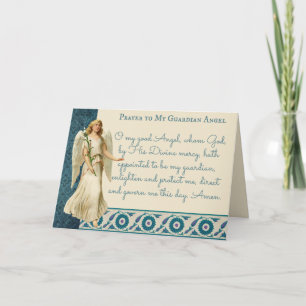 Carte Guardian Angel Prière religieuse catholique