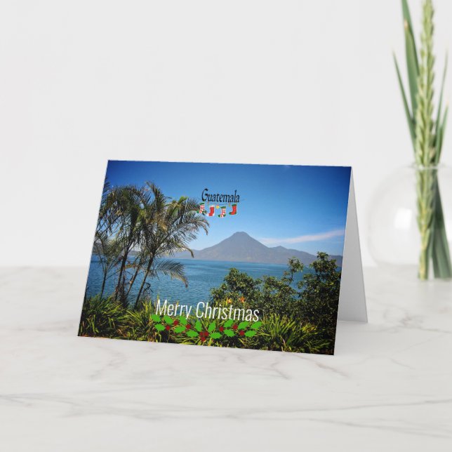 Carte Guatemala, Joyeux Noël, (Devant)