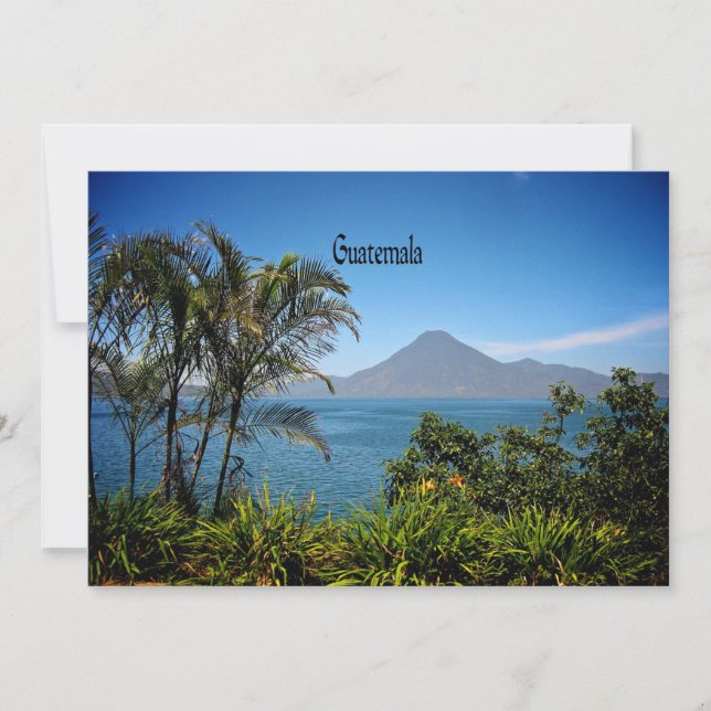 Carte Guatemala, le magnifique paysage naturel, (Devant)