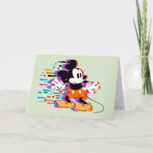 Carte Guerre de peinture de Mickey Mouse