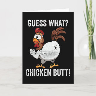 Carte Guess What Chicken Butt Farm Animal Funny Farming
