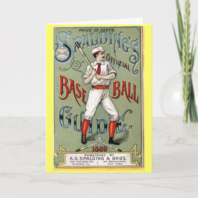 Carte Guide de baseball vintage (Devant)