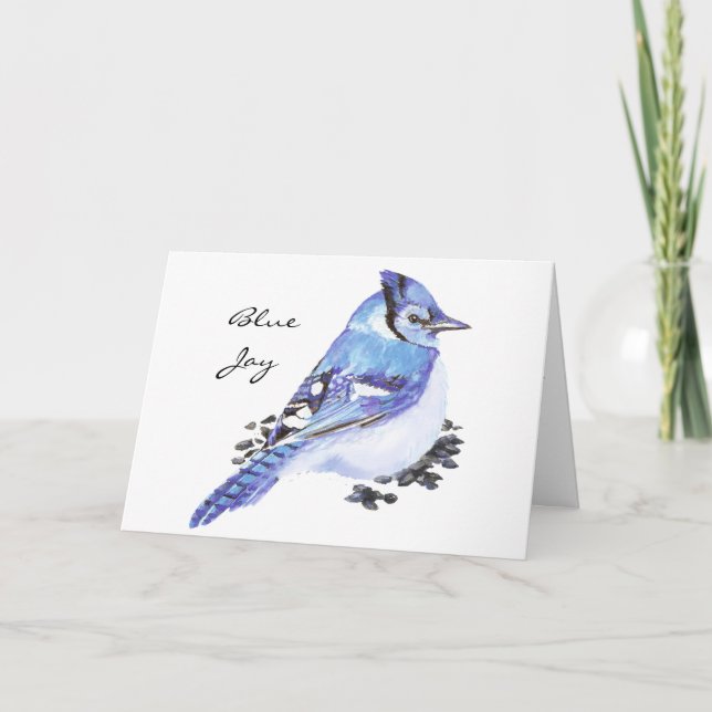 Carte Guide inspiré animal de nature de geai bleu de (Devant)