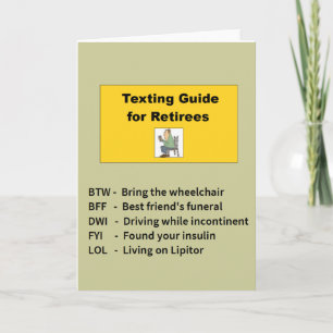 Carte Guide textuel pour les retraités
