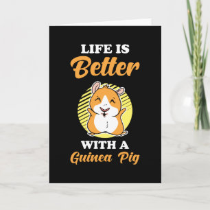 Carte Guinée Cochon mignon Dire Cadeau