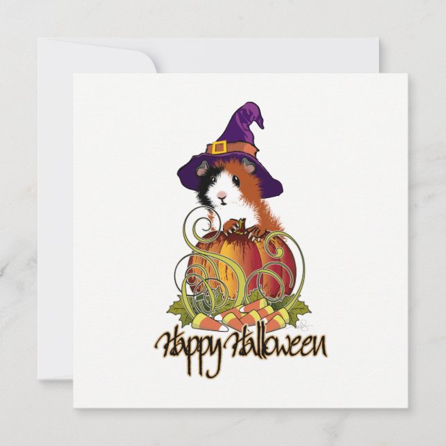 Carte Guinée Pig 'n Halloween Citrouille (Devant)