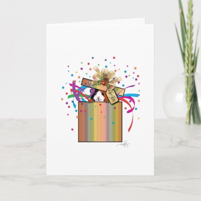 Carte Guinée PIg voeux de Noël (Devant)