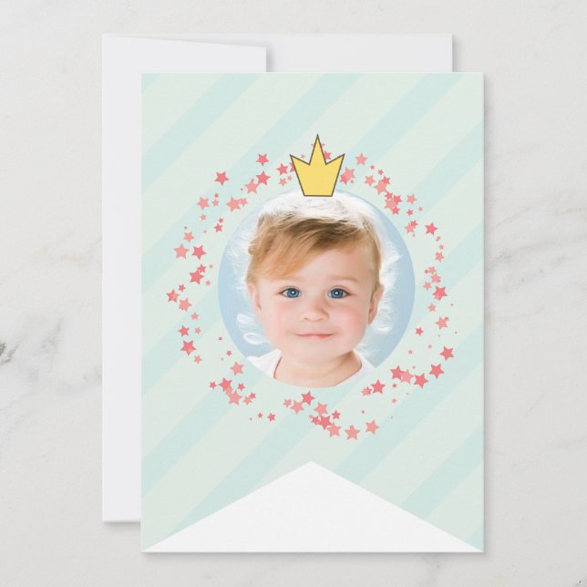 Carte Guirlande de fête d'anniversaire de princesse fée  (Devant)