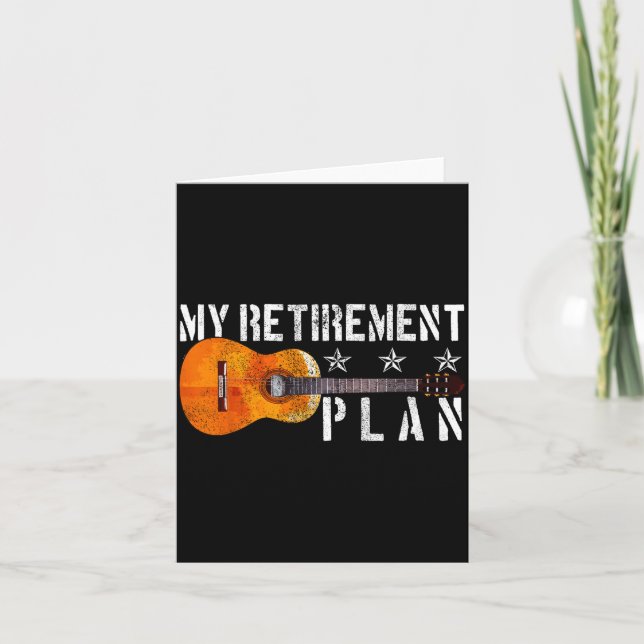 Carte Guitar Retirement Plan - Funny Gift For Retired Gu (Devant)