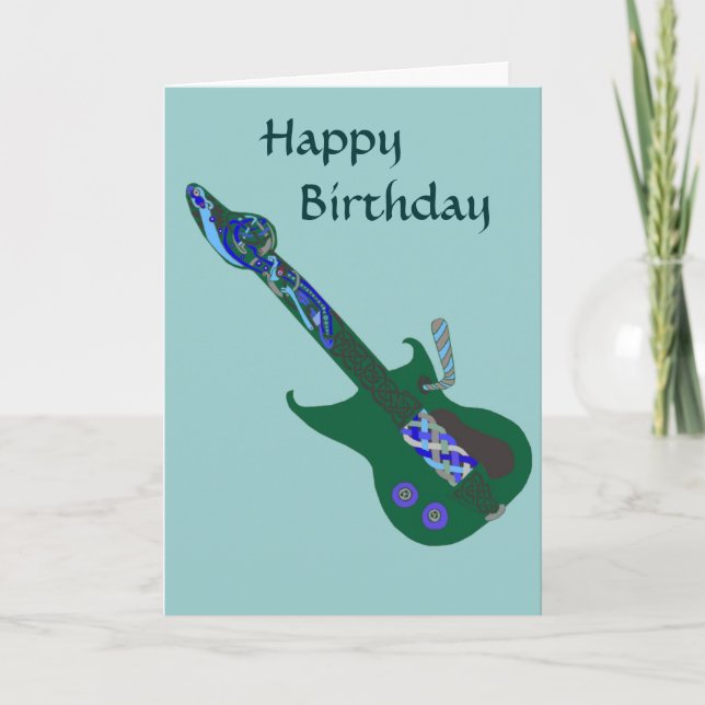Carte Guitare Celtic Blues (Devant)