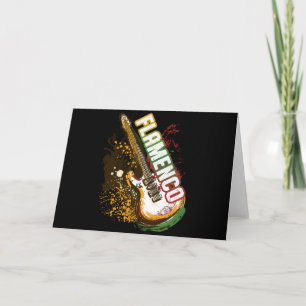 Carte Guitare flamenco espagnole