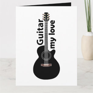 Carte Guitare Mon Amour Guitare
