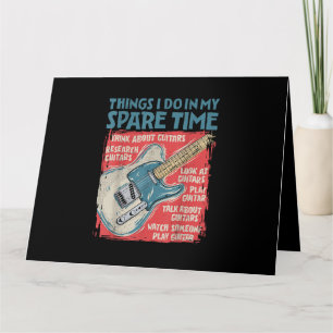 Carte Guitare Que Je Fais Dans Mon Temps De Rechange Drô