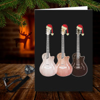 Guitares électriques de Noël Vintage Festive Retro