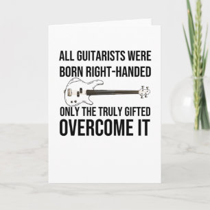 Carte Guitariste gaucher Don gaucher Guitare