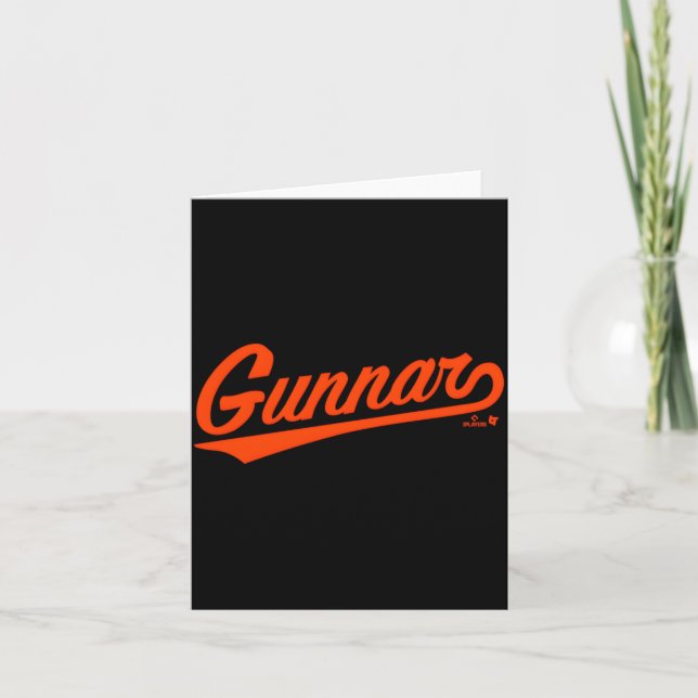 Carte Gunnar Henderson Baltimore Text Baltimore Baseball (Devant)